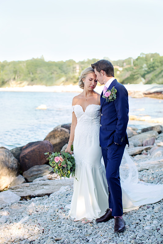 bröllopsporträtt vid fridhem